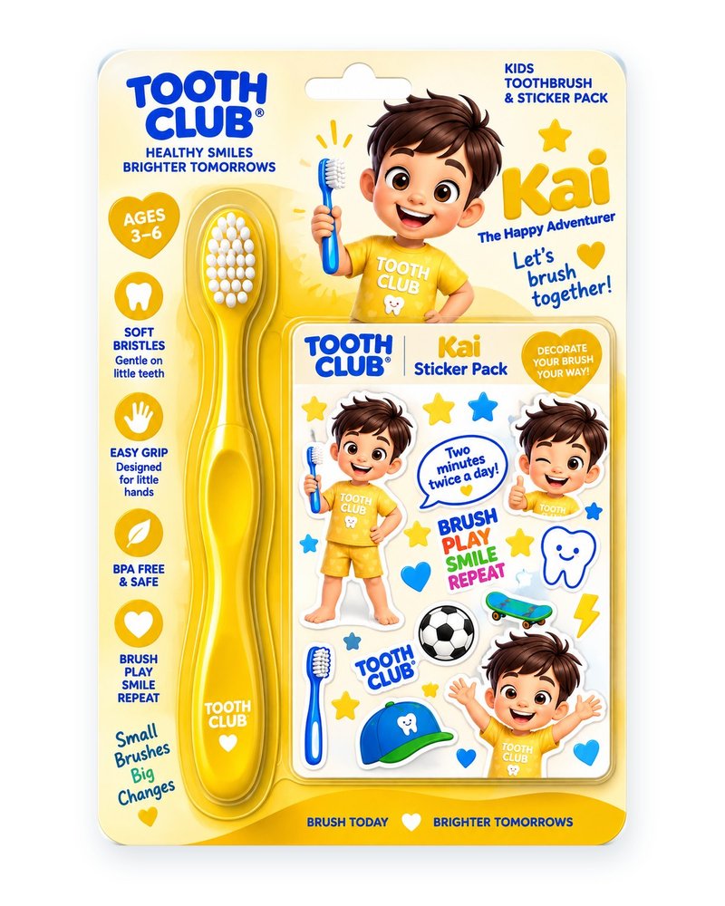 Kai toothbrush and sticker pack