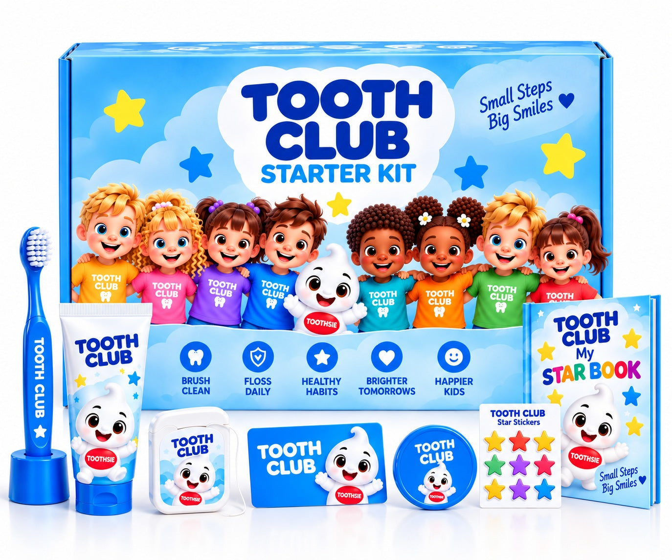 Tooth Club Starter Kit, everything in the box