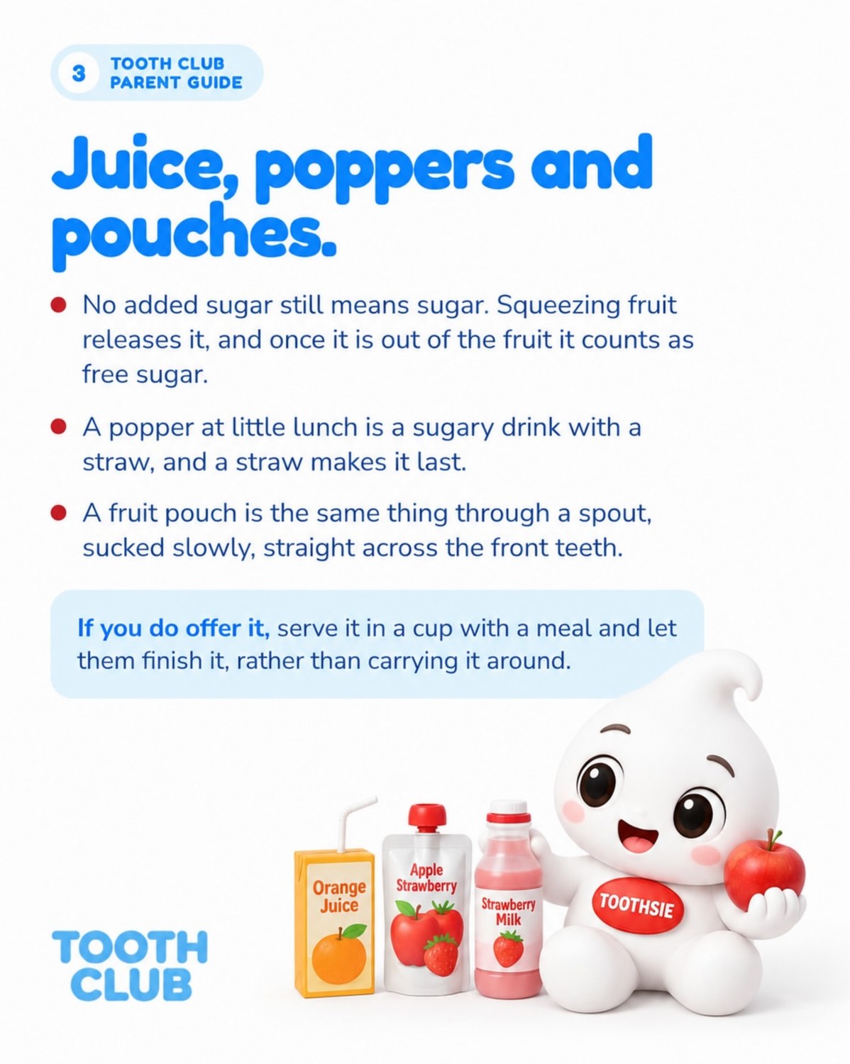 Slide 3: Juice, poppers and pouches
