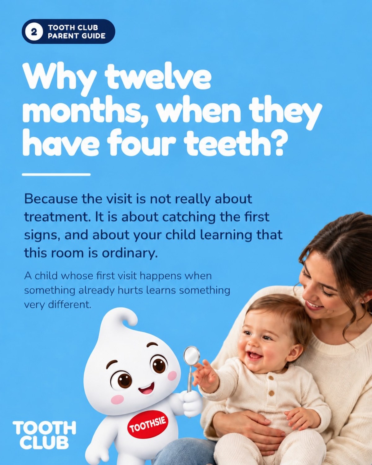 Slide 2: Why twelve months, when they have four teeth?