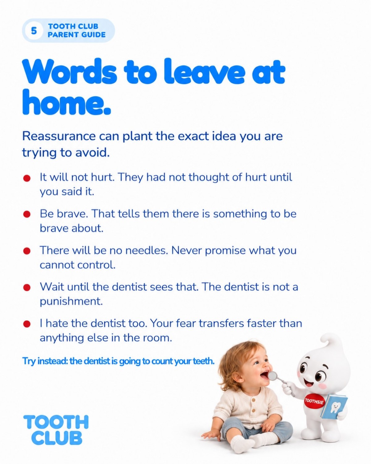 Slide 5: Words to leave at home