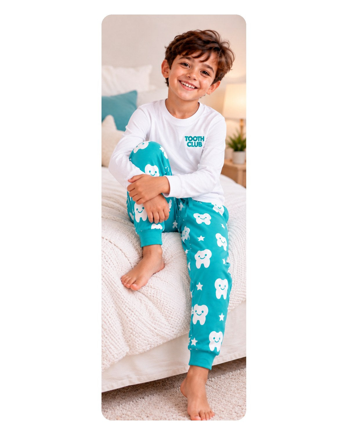 A child wearing the Milo pyjamas