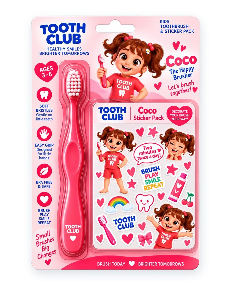 Coco toothbrush and sticker pack