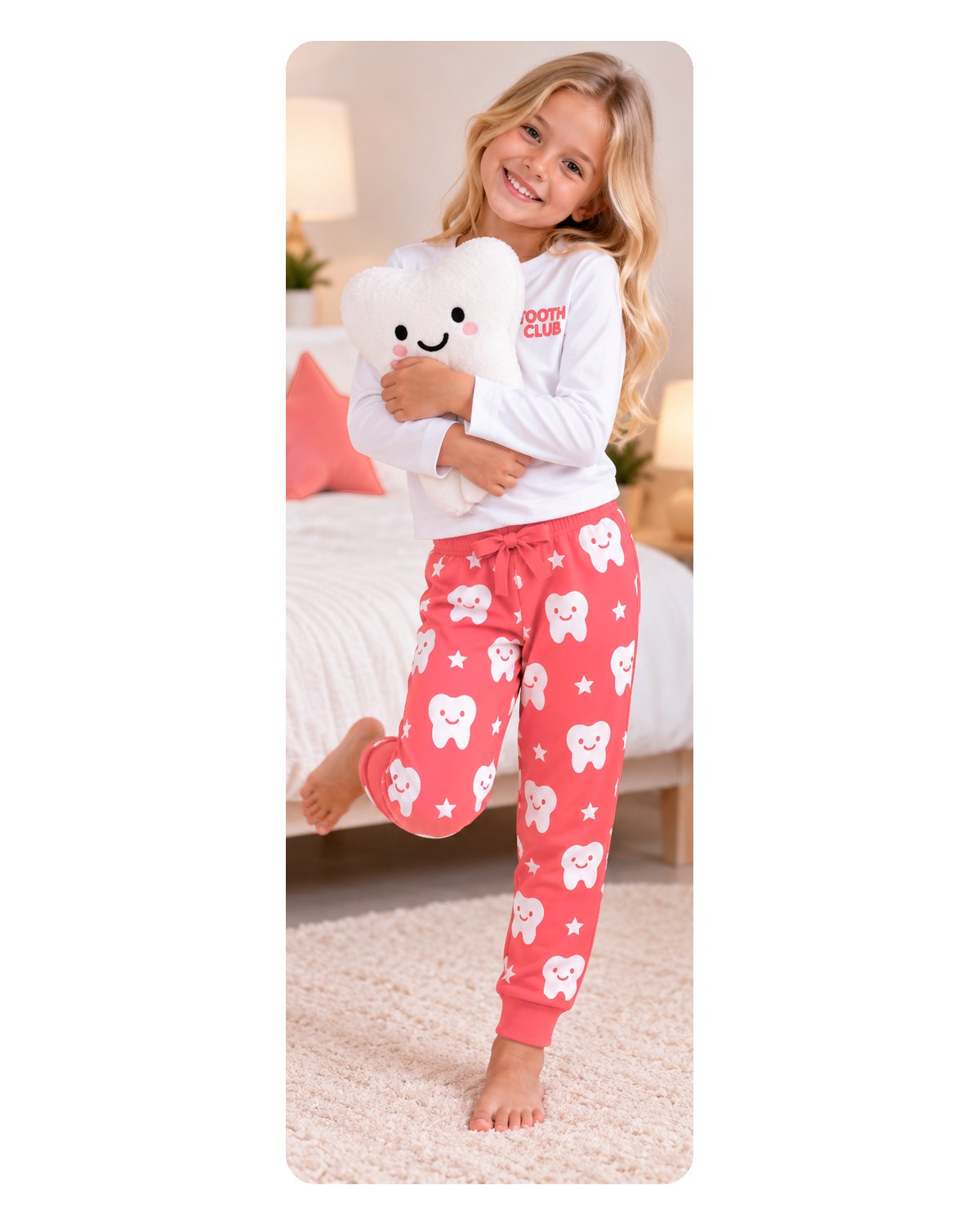 A child wearing the Coco pyjamas