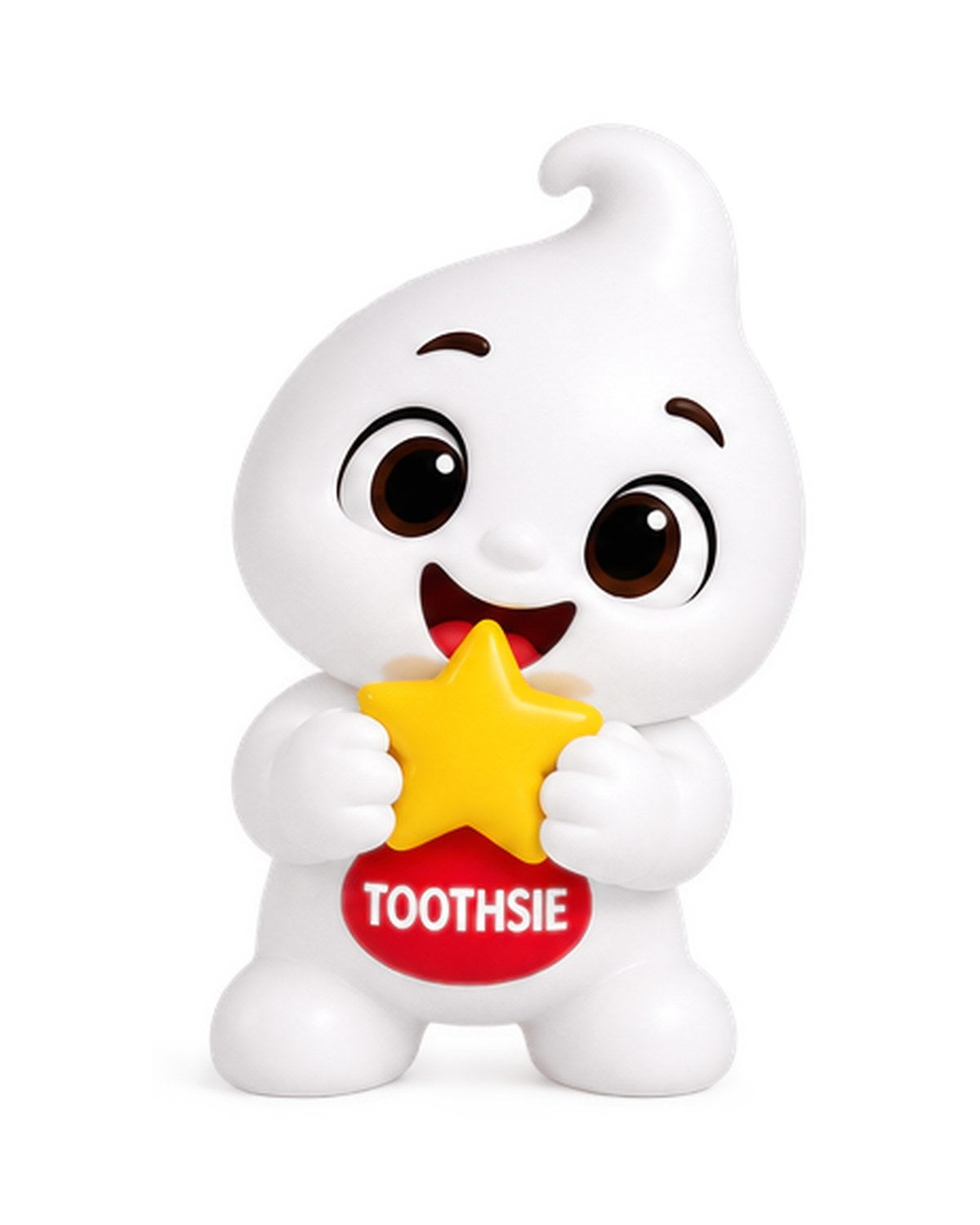 Toothsie figure holding a star