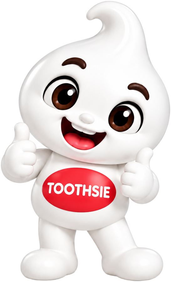 Toothsie giving two thumbs up